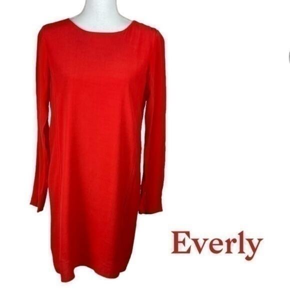 Anthropologie Everly Tangerine Office To Date Night  Dress NWOT Size M - Picture 2 of 13